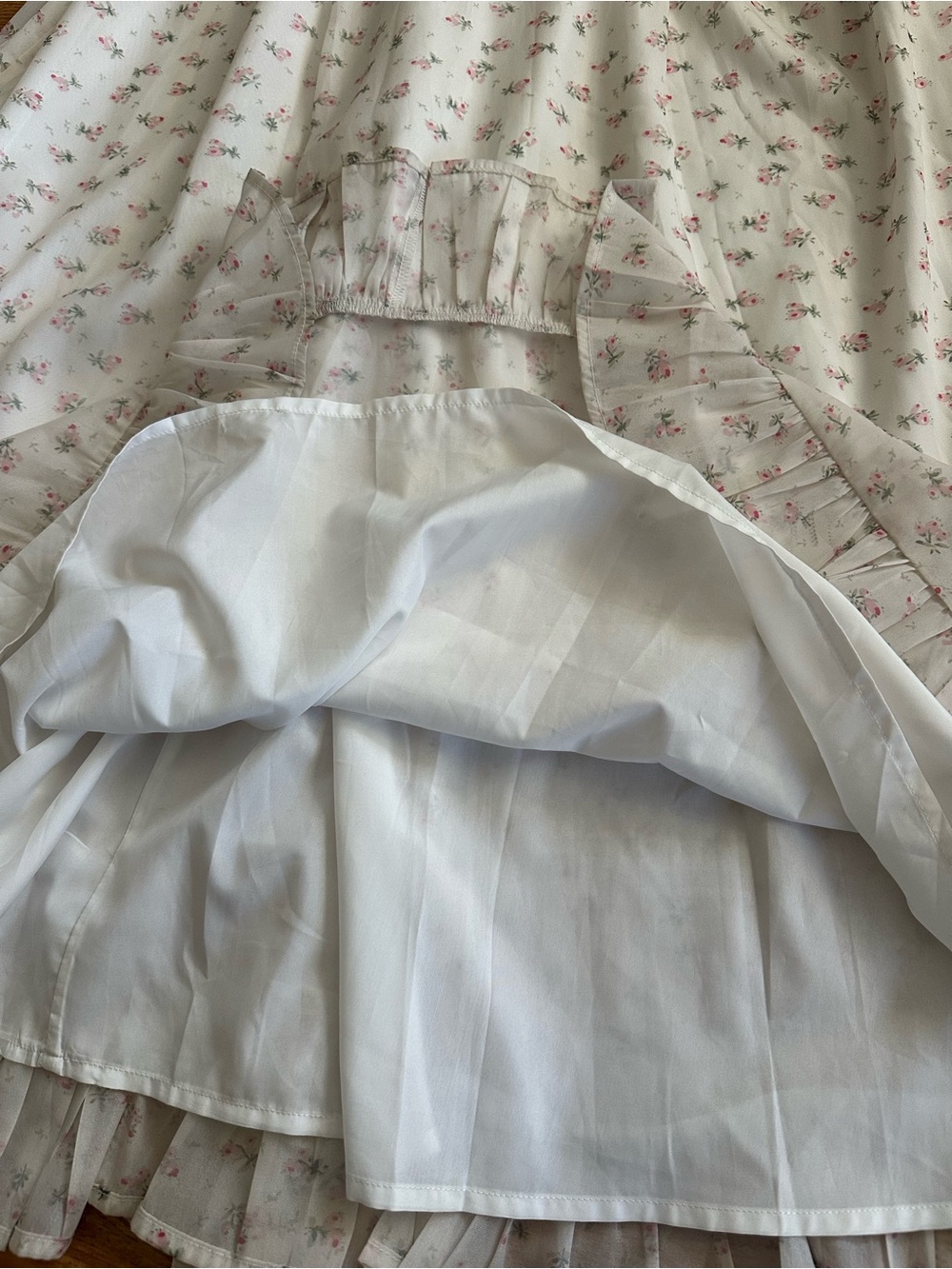 DREAM Sister Jane White Pink Floral Cami Maxi Dress M - Picture 14 of 16
